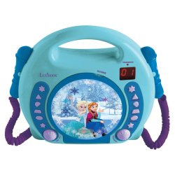 Lexibook compatible - Frozen Portable CD player with 2 Sing Along microphones (RCDK100FZ)