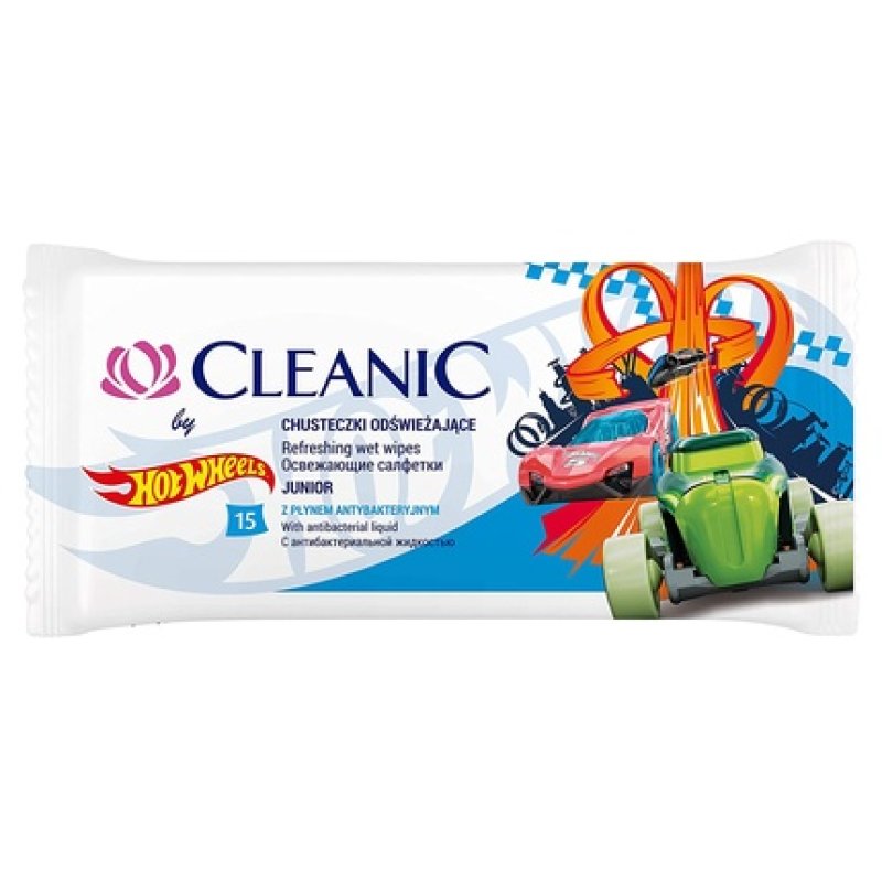 CLEANIC Junior Refreshing Wet Wipes for Children Bubble Gum