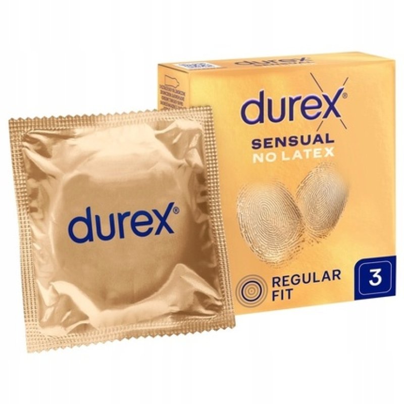 Durex Sensual Non-Latex Condoms - 3 Pieces