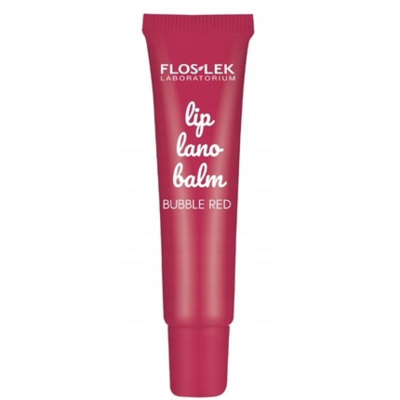 Floslek Laboratory Lanobalsam Lip Balm Bubble Red, 12 Grams