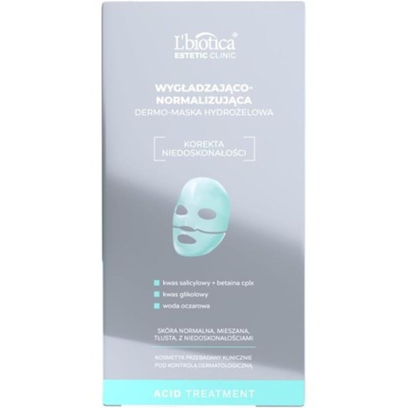 L'biotica Estetic Clinic Acid Treatment Smoothing and Normalizing Dermo Hydrogel Mask 1pc