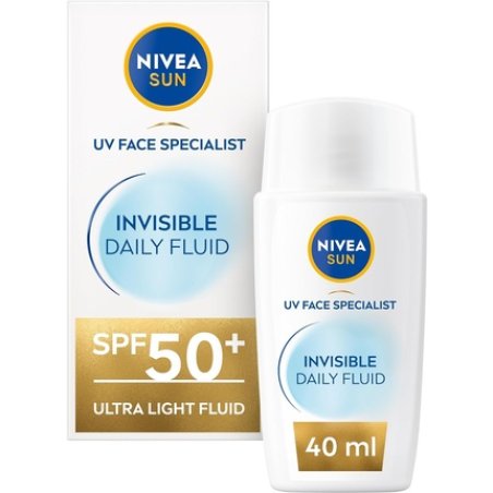 NIVEA SUN UV Face Invisible Daily Fluid SPF50 40ml Face Sunscreen with Niacinamide 8H Matte Effect SPF50 Face