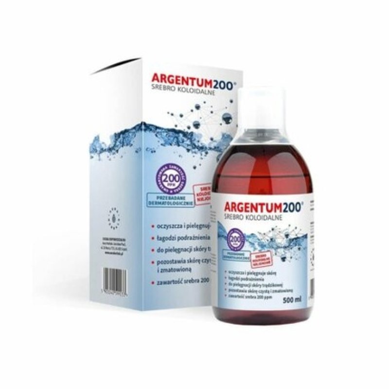 Argentum200 Non-ionic Colloidal Silver 200ppm Liquid Tonic 500ml Aura Herbals