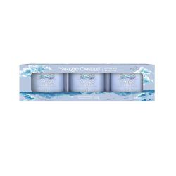 Yankee Candle Ocean Air bougie en cire Rond Océan Bleu 3 pièce(s)