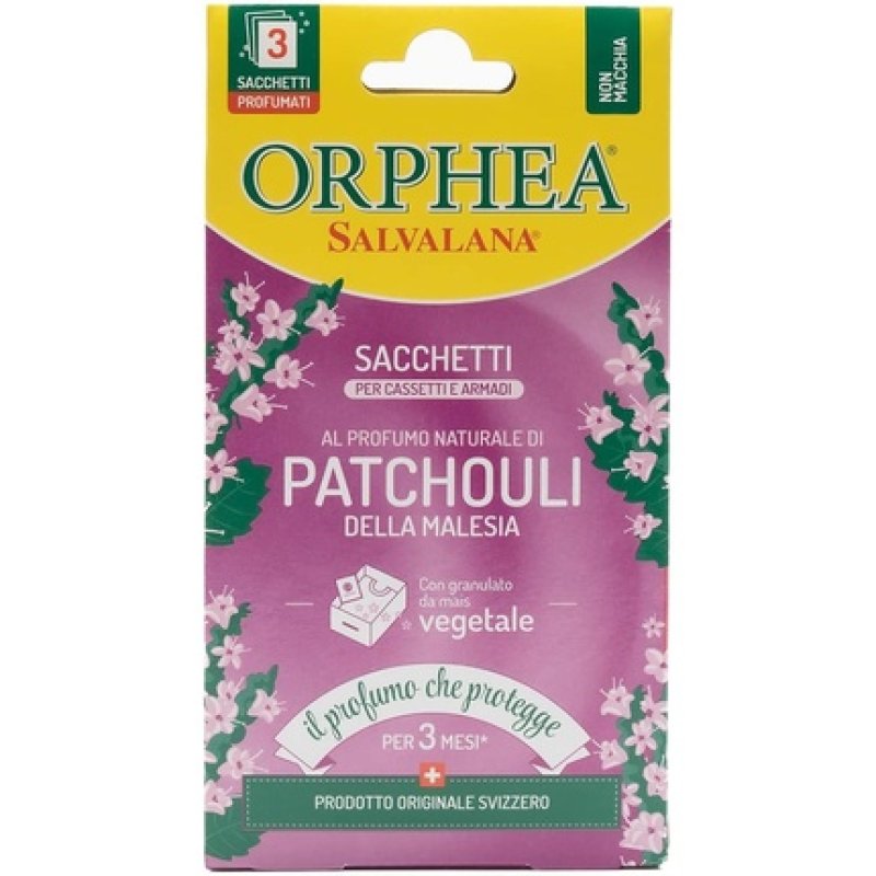 ORPHEA Drawers and Cabinets Sachets with Natural Patchouli Scent from Malaysia