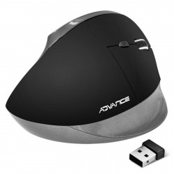 Souris sans fil ergonomique Advance compatible Vertical Plus (Noir)