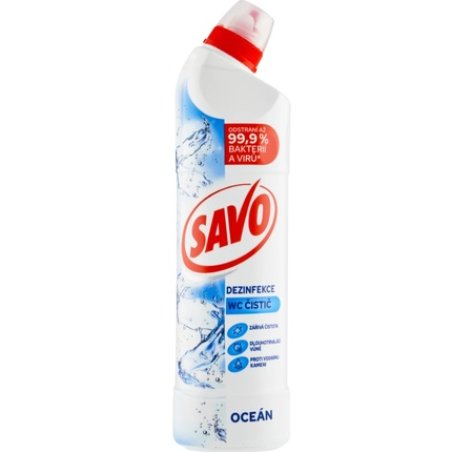Savo Toilet Gel Oceanic 700 Ml - Effective Toilet Cleaner