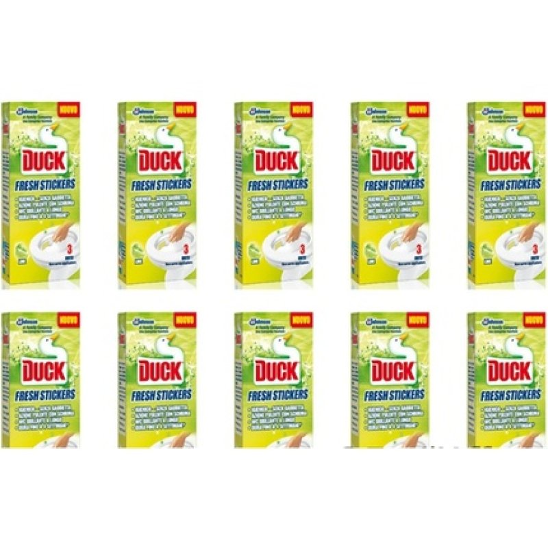 Duck Fresh Lime WC Freshener Stickers to Prevent Germs and Limescale