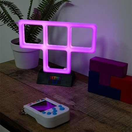 Tetris - Lampe murale néon violette