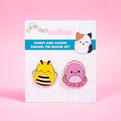Squishmallows - Set de 2 Pin's Sunny et Auggie