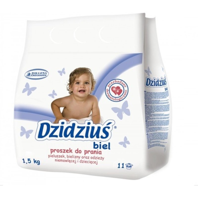 Baby Washing Powder For White Laundry 1.5kg From Pollena // Dzidzius Proszek Do