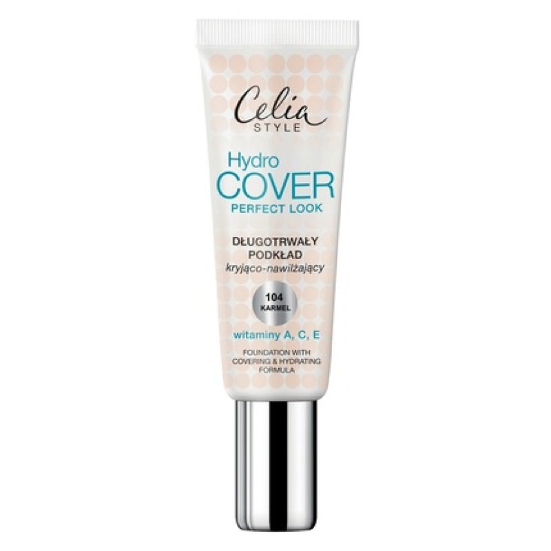 Celia Hydro Cover Perfect Look Long-Lasting Concealing And Moisturizing Foundation 104 Caramel 30ml