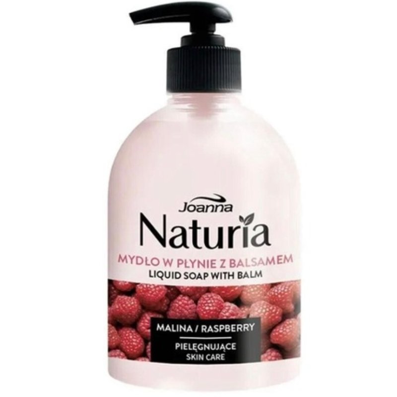 Joanna Naturia Caring Raspberry Liquid Soap with Lotion 500ml