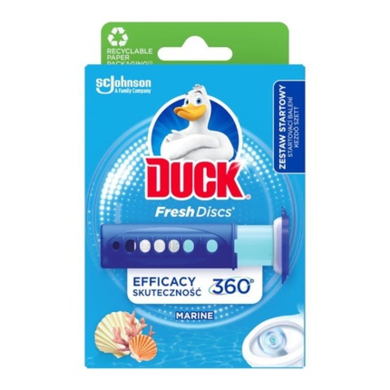 Sc Johnson Duck Fresh Disc Gel Toilet Cleaner Starter A6 Marine 36g