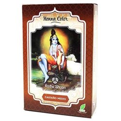 Radhe Henna Castaño Medium Powder 100g and Radhe Shyam Henna Powder 100ml