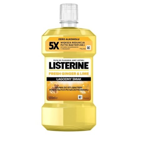 Listerine Mouthwash Ginger Lime 500ml
