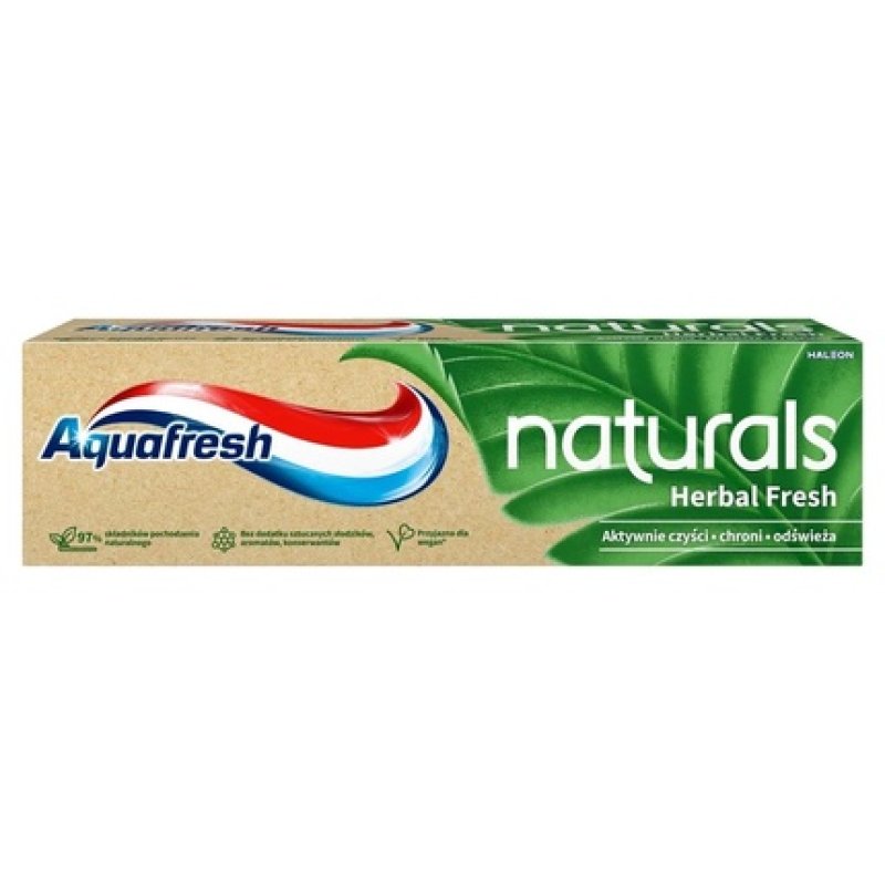 Aquafresh Naturals Herbal Fresh Toothpaste With Fluoride 75ml