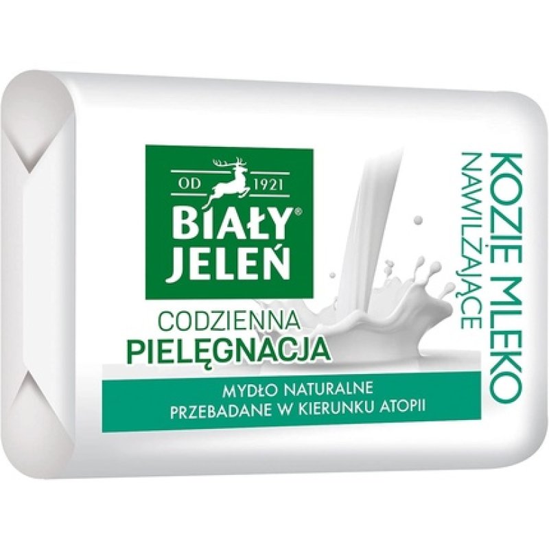 BIALY JELEN PREMIUM Hypoallergenic Bar Soap with Goat's Milk Extract and Flax 100g