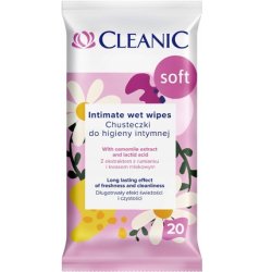 Cleanic Soft Intimate Hygiene Wipes - 20 Pieces