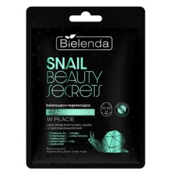 Bielenda Snail Beauty Secrets Balancing And Regenerating Black Face Mask