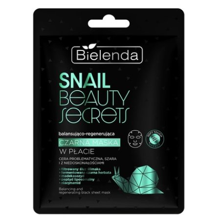 Bielenda Snail Beauty Secrets Balancing And Regenerating Black Face Mask