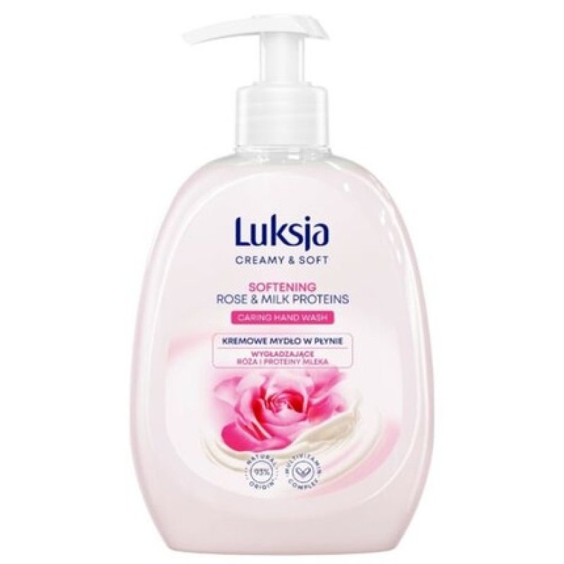 Luxja Creamy and Soft Smoothing Rose and Milk Protein Liquid Soap 500ml
