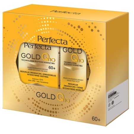 Perfectaset Gold Q10 Cream For Day And Night 50ml And Anti-Wrinkle Eye Cream 15ml