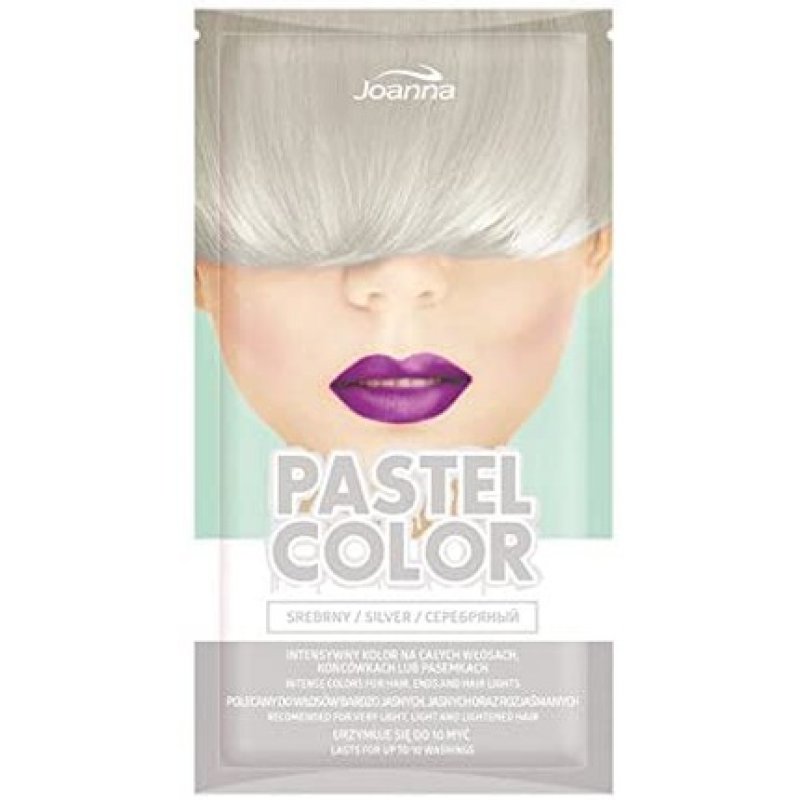 Joanna Pastel Color Hair Shampoo Up to 10 Washes Ammonia Free 35g Silver