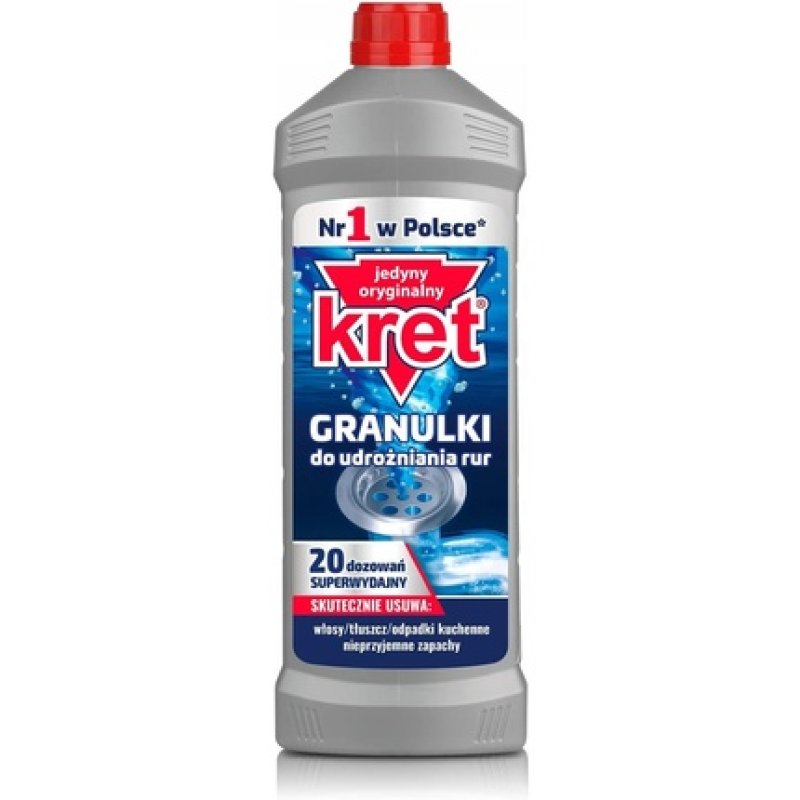 KRET Granules for Clogged Pipes and Siphon with Aluminum Activator 800g