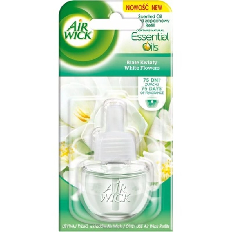 Reckitt Benckiser Air Wick Electric Air Freshener Refill 19ml White Flowers 6