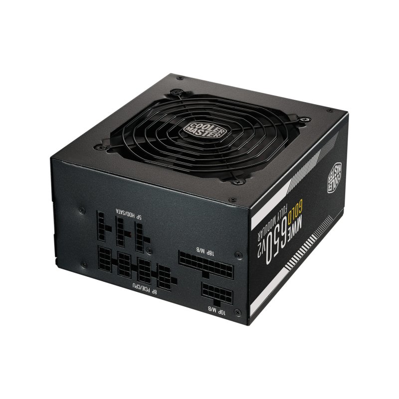 Cooler Master 650W MWE Gold V2 ATX 2.41 PSU, Fully Modular, HDB Bearing Fan, 80 Gold