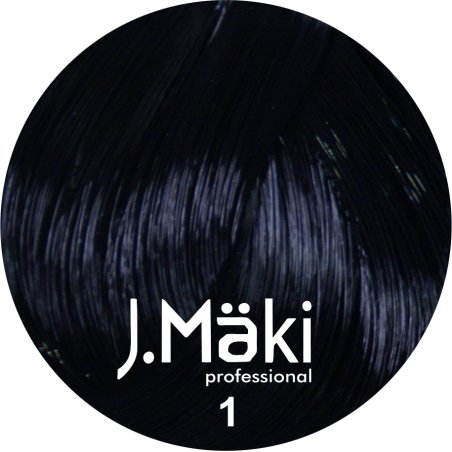 J.Maki Professional, Vopsea permanenta 1/Negru, 60ml
