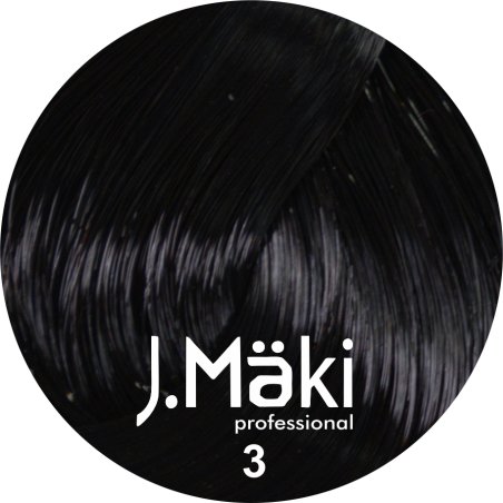J.Maki Professional, Vopsea permanenta 3/Castaniu inchis, 60ml