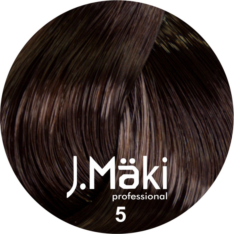 J.Maki Professional, Vopsea permanenta 5/Castaniu deschis, 60ml