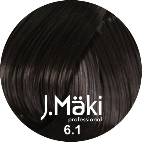 J.Maki Professional, Vopsea permanenta 6.1/Blond inchis cenusiu, 60ml