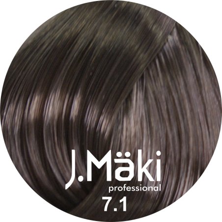 J.Maki Professional, Vopsea permanenta 7.1/Blond mediu cenusiu, 60ml
