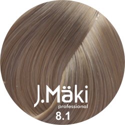 J.Maki Professional, Vopsea permanenta 8.1/Blond deschis cenusiu, 60ml