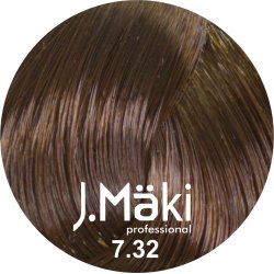 J.Maki Professional, Vopsea permanenta 7.32/Blond bej mediu, 60ml