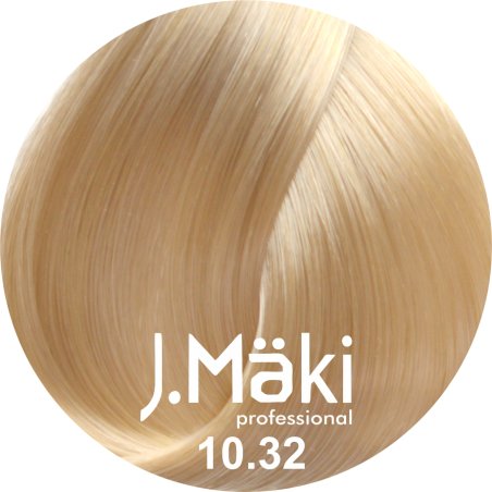 J.Maki Professional, Vopsea permanenta 10.32/Blond bej extra deschis, 60ml