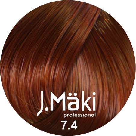 J.Maki Professional, Vopsea permanenta 7.4/Blond cupru mediu, 60ml