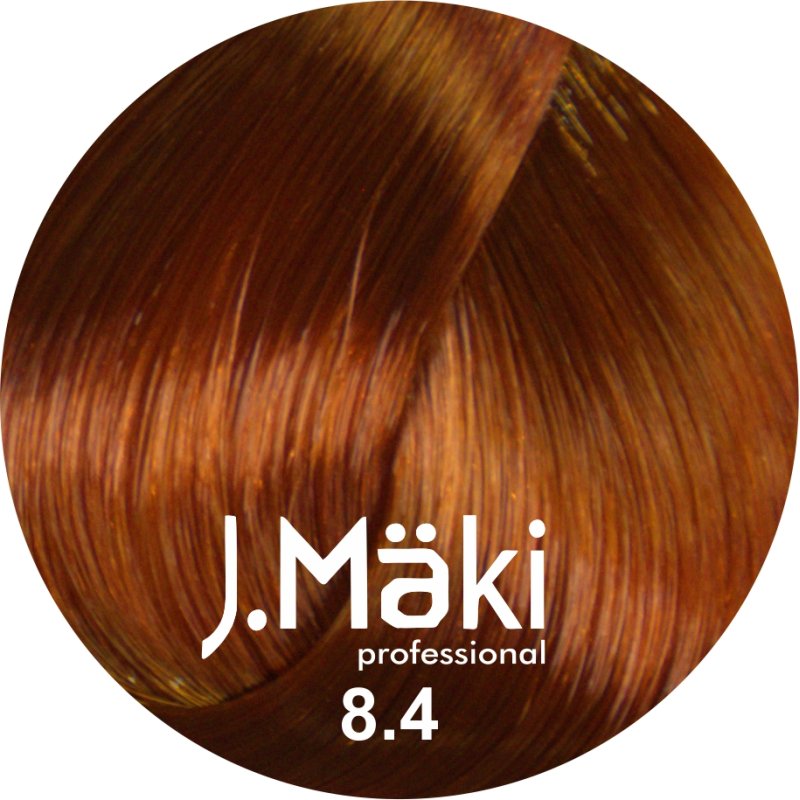 J.Maki Professional, Vopsea permanenta 8.4/Blond cupru deschis, 60ml