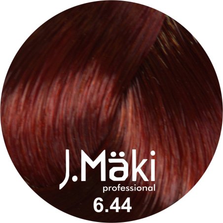 J.Maki Professional, Vopsea permanenta 6.44/Blond cupru intens inchis, 60ml