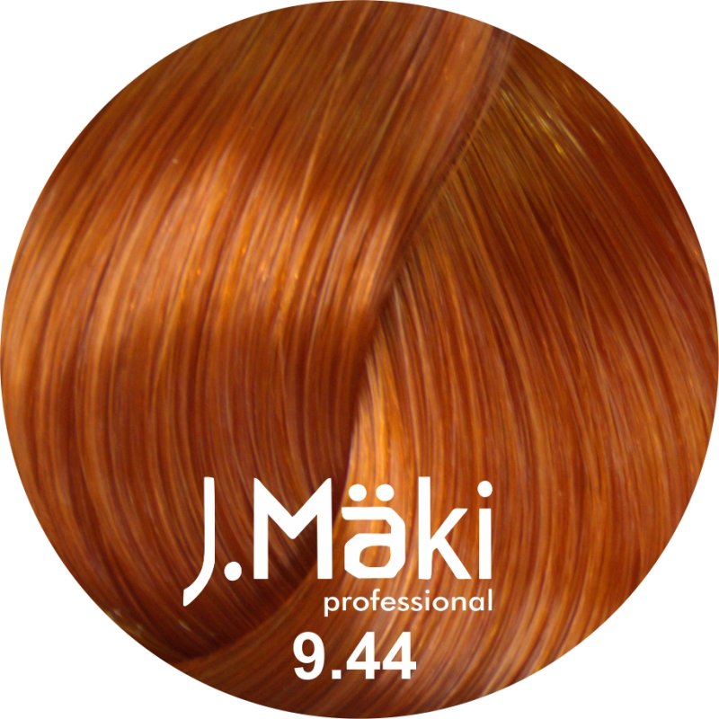 J.Maki Professional, Vopsea permanenta 9.44/Blond cupru intens foarte deschis, 60ml
