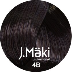 J.Maki Professional, Vopsea permanenta 4B/Saten ciocolatiu mediu, 60ml