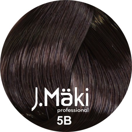 J.Maki Professional, Vopsea permanenta 5B/Saten cacao deschis, 60ml