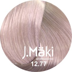 J.Maki Professional, Vopsea permanenta 12.77/Blond violet intens super deschis, 60ml