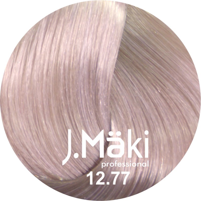 J.Maki Professional, Vopsea permanenta 12.77/Blond violet intens super deschis, 60ml