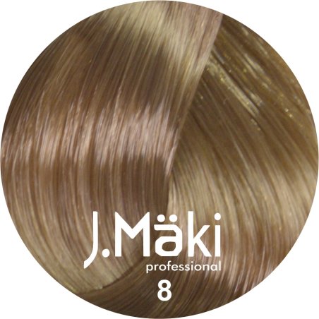 J.Maki Professional, Vopsea permanenta 8/Blond deschis, 60ml