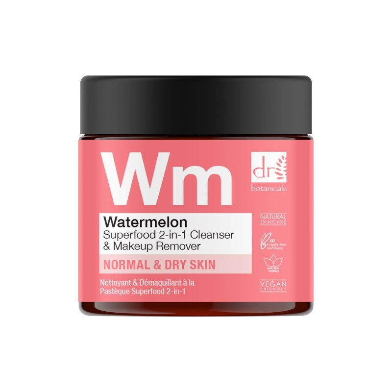 Dr Botanicals Watermelon Superfood 2-in-1 Cleanser & Makeup Remover Gel démaquillant