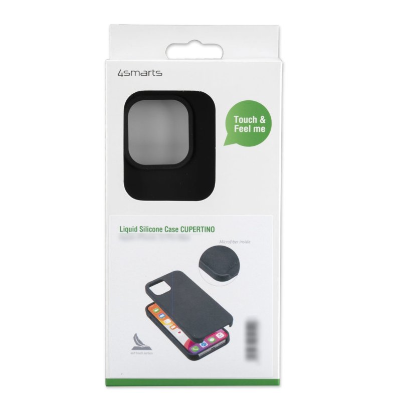 4smarts Cupertino mobile phone case 15.5 cm (6.1") Cover Black